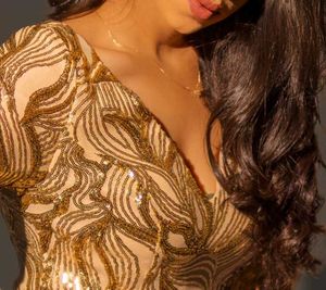 Elegant Sequin Embellished Gown