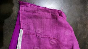 Elegant Purple Embroidered Saree