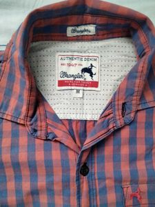 Red & Blue Checked Men Shirt Button-Down