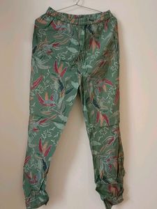 printed green colour co ords set