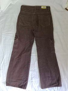 Stylish Brown Cargo Jeans