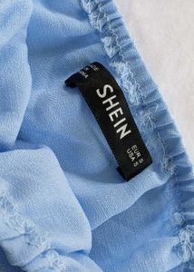 Shein Light Blue Crop Top