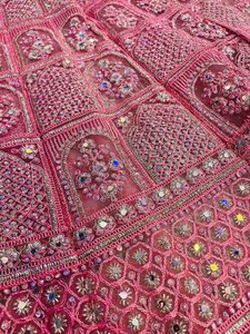 Front Cut Lehga+Lehga Choli For Wedding