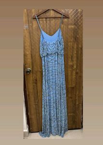 Sparkling Blue Maxi Dress(Size:36/38) brand new