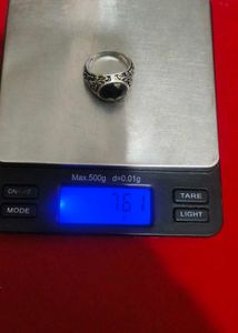 pure silver gents ring