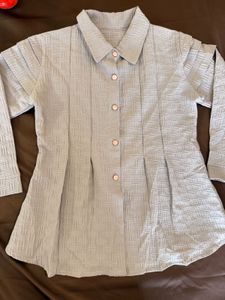 Stylish Textured Button-Up Shirt