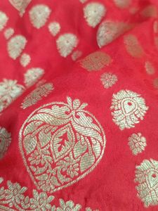 Beautiful red silk saree