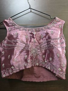 💜Embellished Lavender Silk Lehnga Set💜