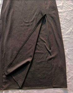 Black Colourblocked Shoulder Straps Maxi Dress