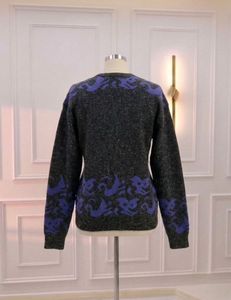 Vintage Grey &amp; Purple Knit Sweater