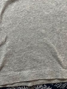 Grey Ribbed Half-Zip Top