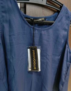 New Provogue Sleeveless Navy Blue Top