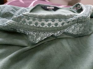 Combo of MAX Green Top &amp; DMart blue Jeans 👚👖
