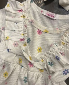 Baby Girl Floral Romper with Headband