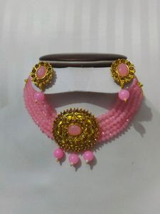 Pink Crystal Choker