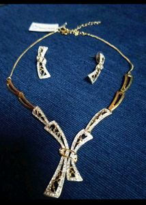 Elegant gold plated jwellery set