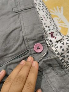 100% cotton Fab India Grey Trousers for Men