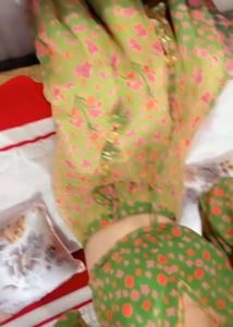 Vibrant Floral Print Lehenga Choli Set