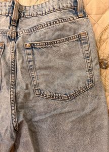Light Wash Denim Cutoff Shorts