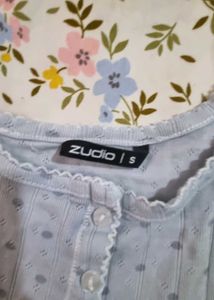 Light Blue Button-Up Tank Top