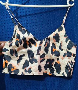 Animal Print Crop Top