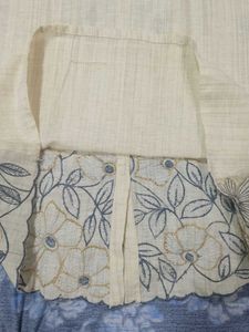 Cream Embroidered Co-ord Set