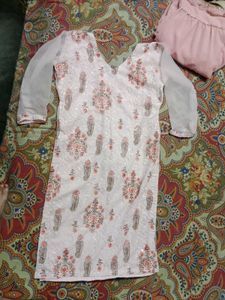 light pink sharara set