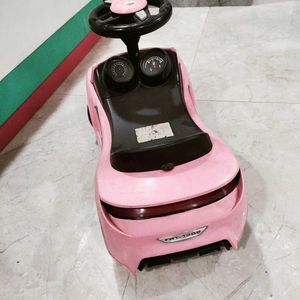 Pink Ride-On Car for Toddlers