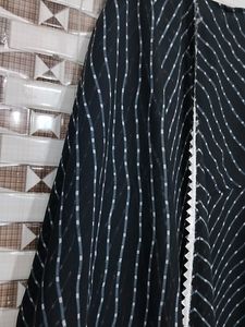 Striped Anarkali Dress