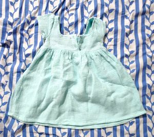Baby Girl's Light Blue Waffle Dress