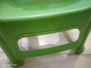 Bright Green Plastic Chair for Kids