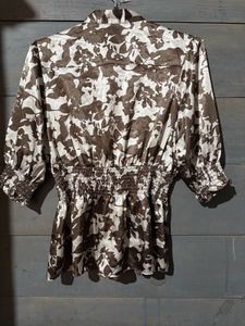 Floral Wrap Blouse
