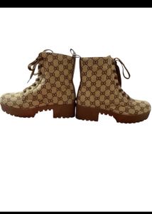 Gucci GG Canvas Ankle Boots