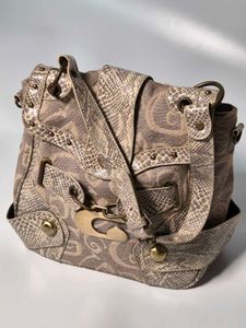 Y2K Guess inspired bag with snake print details