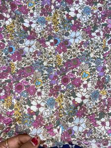 Floral Print Square Neck Top