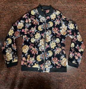 Floral Bomber Jacket