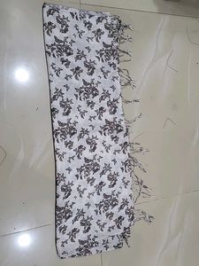 Butterfly Print Scarf with Tassels