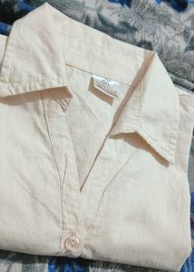 Classic Cream Button-Up Shirt