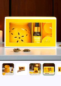 Aura Decor Ceramic Aroma Diffuser with Jasmine Oil