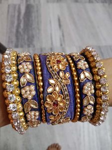 Pearl and Zardosi Bangles for Women