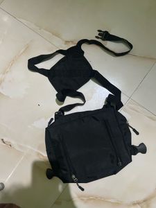 Black Chest Rig Bag