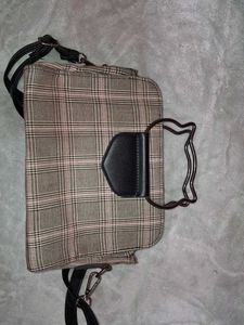 Plaid Crossbody Handbag