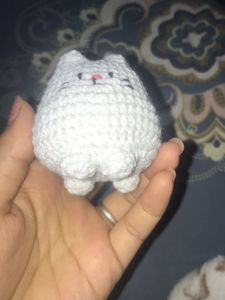 Crochet Cat Figurine