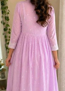 Beautiful Lilac Anarkali gown