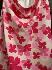 Cute Pink Floral Cutout Dress