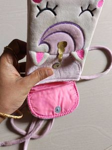 Cute Unicorn Plush Crossbody Bag