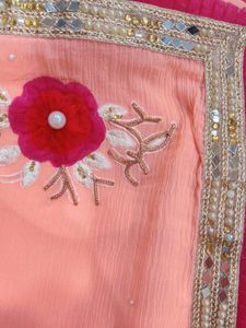 Georgette Saree With Blouse