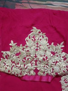 Beautiful Pink Kurta Set with Gold gotapatti work