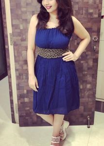Boho Navy Blue Mini Dress