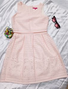 Peach One Piece Dress
